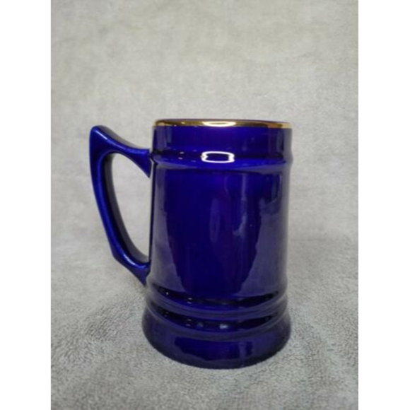 University of California Vintage Cobalt Blue Tankard/Mug Gold Trim WC Bunting Co - Picture 4 of 5